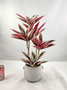 Plante verte artificielle en pot, 1 pièce, plante verte artificielle pour l'intérieur, paysage de jardin, <span class=keywords><strong>aménagement</strong></span> paysager, bonsaï, décoration simple - Product Image 4