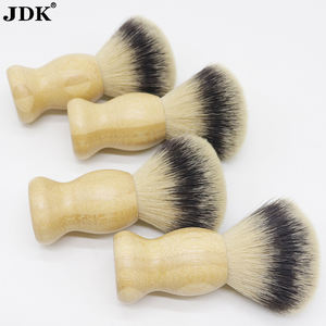 Juego de Afeitado Personalizado JDK al por Mayor OEM ODM, Diseño de Nudo Celta, Mango de Bambú, Cepillos de Afeitar Ecológicos de Pelo Sintético - Product Image 2