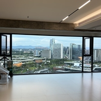 Ventana Moderna Personalizada de Aluminio con Doble Acristalamiento para Sala de Estar y Exterior del Hogar