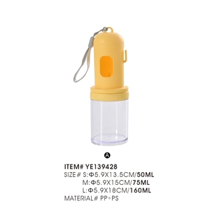Récipient de stockage d'aliments pour animaux domestiques hermétique empilable et peu encombrant 3 tailles S M L 50ml 75ml 160ml pour l'organisation de garde-manger de <span class=keywords><strong>croquettes</strong></span> sèches - Product Image 2