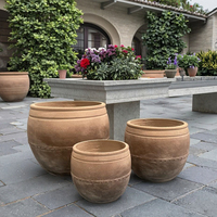 Pots à fleurs en fibres-ciment de haute qualité, écologiques, biodégradables, légers, durables, design moderne, capacité 10L, jardinage, maison