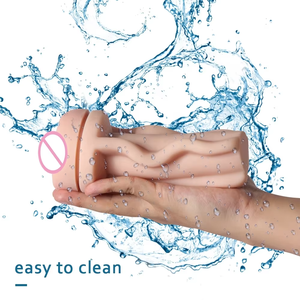 Echte Vagina Orale Masturbatie Cup Voor Mannen Mannelijke Masturbator Vibratie Pocket <span class=keywords><strong>Pussy</strong></span> Zaklamp Vorm Seksspeeltje Gemaakt Tpe Materiaal - Product Image 2