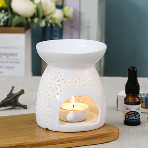 Ceramic <strong>Oil</strong> <strong>Burner</strong> Flower Aroma <strong>Burners</strong> Assorted Wax Warmer Aromatherapy Tarts Holder Candle <strong>Scented</strong> Diffuser Home Bedroom Decor - Product Image 4