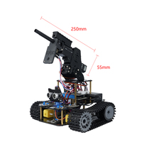 Kit de Coche Robot de Combate con Cámara y Orugas, Juguete Inteligente Educativo para Aprender a Programar, Conjunto Programable DIY para Arduino