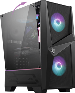 Vente en gros <span class=keywords><strong>MSI</strong></span> MAG FORGE 100R <span class=keywords><strong>Ordinateur</strong></span> CaseGame <span class=keywords><strong>Ordinateur</strong></span> de bureau hôte avec ventilateurs ARGB inclus Châssis ATX - Product Image 5