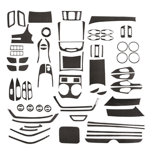 Pour X-Trail 2014 à 2018, véritable fibre de carbone souple, accessoires intérieurs de voiture, kits de décoration, autocollants - Product Image 3