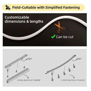Taille personnalisée pour éclairage LED flexible ultra-fin IP65 étanche pour bureau intérieur avec lumière - Product Image 6