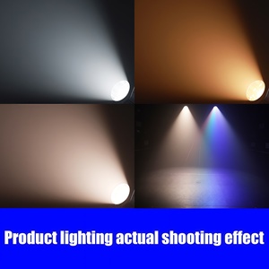 Foco Fresnel LED COB de 200W con Zoom DMX, Luz Blanca Cálida/Fría para Escenario y Cine, Certificado CE ROHS para Bodas y Fiestas - Product Image 3