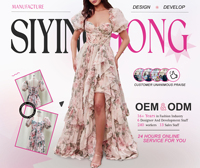 Robe Longue Décontractée pour Femme à Manches Courtes, Imprimé Floral en Mousseline, Style Français, Coupe Ample et Élégante, Idéale pour l'Été, Vente en Gros, Conception Personnalisée