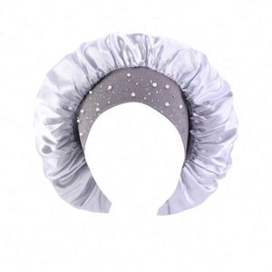 Bonnet en satin ajustable pour femme, design perle rose, idéal pour le quotidien, les fêtes, les sorties et les voyages - Product Image 5