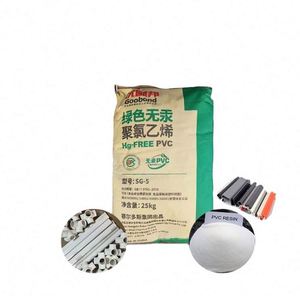 เรซินพีวีซี Goobond Hg-Free SG-5, ผงโพลีไวนิลคลอไรด์สีขาวบริสุทธิ์ K66-68, วัตถุดิบเกรดสำหรับการอัดรีดท่อ, ผลิตในประเทศจีน - Product Image 1
