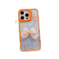 Nouvelles coques de téléphone portable en acrylique liquide avec motif papillon pour femmes, pour iPhone 12 13 14 15 16 17 18 Pro Max et pour Samsung