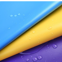 Rouleau de bâche en PVC robuste enduit, 610g 18oz, bleu, imperméable, tissé, pour camion, voiture, tente