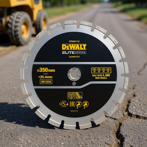ใบเลื่อยเพชร DeWalt Elite ขนาด 350 มม. แบบแบ่งส่วน สำหรับตัดยางมะตอย - Product Image 3