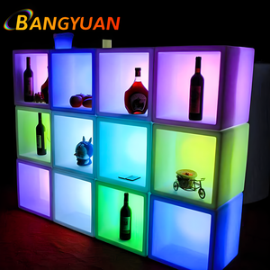 Bar Drinkkoeler Keuken Bier Ijsemmer Gloeien Met 16 Kleuren Waterdichte Vierkante Led Sfeer Gloeiend Wijnrek Voor Nachtclub - Product Image 6