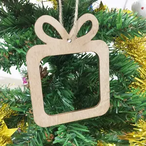 Поставка «сделай сам», колокольчик, звезда, форма под заказ, деревянный материал, рождественские подвесные украшения