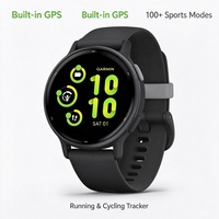 Jam Tangan Pintar Olahraga Garmin Vivoactive 5, Tali Nilon Bernapas, 25mm Dapat Disesuaikan untuk Pria Wanita