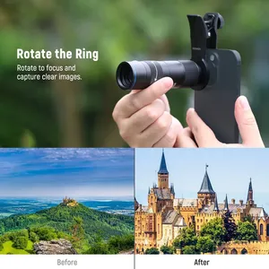 NEEWER LS-78 Téléobjectif 400 mm, distance de mise au point minimale de 70 cm, clip fileté de 17 mm pour iPhone, objectif en verre à mise au point manuelle (MF), moule privé - Product Image 4