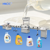 Ligne de remplissage automatique de détergent à lessive HNOC, petite machine de remplissage de savon liquide, shampoing et après-shampoing
