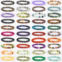 Bracelet en pierre naturelle, cristal d'agate, perles de forme géométrique, œil de tigre, vente en gros, article tendance en direct
