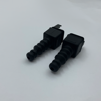 Glande de raccordement optique étanche 5,0 mm avec protection anti-tension, connecteur FTTH extérieur court, IP68, silicone flexible, 5G