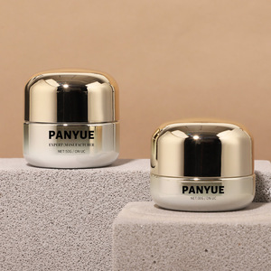 Set di Lusso di Flaconi Cosmetici in Vetro Sfumato <span class=keywords><strong>Argento</strong></span> Rotondi da 100ml e 150ml con Pompa a Pressione e <span class=keywords><strong>Vasetti</strong></span> da 30g e 50g, Stampa di Precisione - Product Image 4