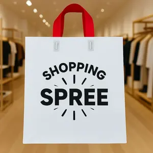 Bolsas de Compras de Plástico Impresas Personalizadas Premium, LDPE HDPE, Asa de Lazo Suave, Embalaje Minorista Duradero, Fabricante - Product Image 3