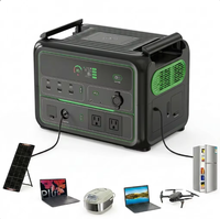 Generador de Energía Solar de Gran Capacidad 110v 220v, 300W 500W 600W 1000W 1200W 2400W 1KW 2KW 3KW 5KW, Bancos de Energía Portátiles