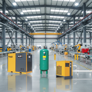 Airhorse 11KW 15PK Industriële Rotatie Schroefcompressor Machine Water- & Luchtgekoelde Methode voor Productiebedrijven - Product Image 3