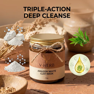 <span class=keywords><strong>Masque</strong></span> Purifiant à l'Argile Blanche Vietnamienne pour les Professionnels de Spa – Absorbe l'Excès de Sébum, Apaise les Rougeurs, Sensation d'Argile Douce – Fourniture pour Bar à Dos de Spa - Product Image 1