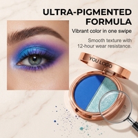 Palette de fards à paupières pigmentés OEM, marque privée, lumineuse, végane, personnalisable avec logo, pour maquillage DIY