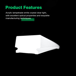 מוטות מפזר אקריליק לבן חלבי מט, מותאמים אישית, מפלסטיק PMMA, לעבודות יצירה, בצורת אקסטרוזיה, עבור גוף תאורה לד. - Product Image 2