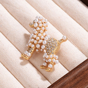 <span class=keywords><strong>Broche</strong></span> élégante en imitation perle, badge mignon en forme d'animal, bijoux de mode pour femmes, accessoires vestimentaires unisexes - Product Image 4