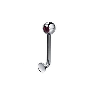 Piercings verticaux <span class=keywords><strong>Christina</strong></span> en titane G23 avec cristaux et pierres précieuses pour lèvres - Product Image 3