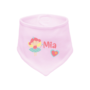 Bavaglino per Bambini / Bavaglino a Triangolo con Nome Piccola Fata - Product Image 2