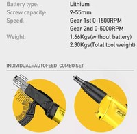 Outil électrique automatique d'alimentation automatique de vis de cloison sèche de batterie de pistolet de vis