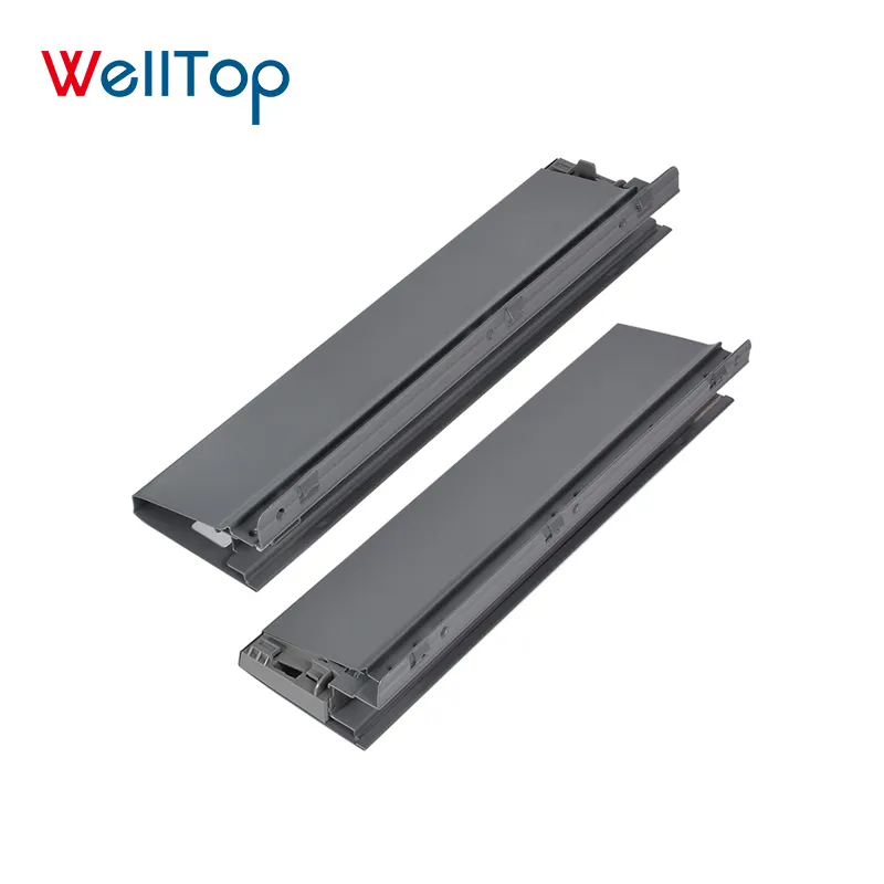 WELLTOP prezzo di fabbrica mobile armadio Soft Close Slim Box cassetto scorrevole meccanismo VT-15.023 per armadio da cucina 40kg,65kg