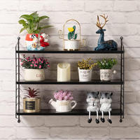 Étagère Murale Modulaire en Fil de Fer, Organisateur de Rangement Multifonctionnel à 3 Niveaux à Hauteur Réglable, Style Moderne, Vente Directe Usine