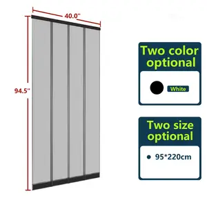 Top Quality Polyester Door Curtain Resistant Fiberglass Insect Screen Lamella Curtain For Door