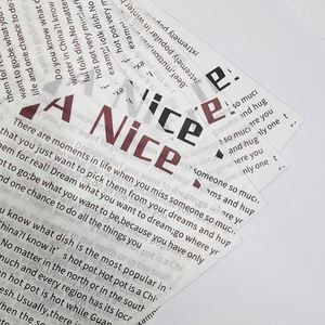 Custom Printing Brown White Household Recyclable Eco Friendly Food Packaging Oil Proof Disposable Newspaper Greaseproof <b>Paper</b> - Product Image 5