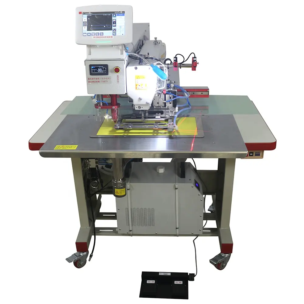 Máquina de costura programável automática, padrão de camiseta, máquina de costura