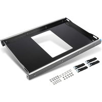 Glissière de réfrigérateur JH-Mech noire compatible avec les glacières de 28 à 65 L, solide et durable, en acier résistant aux UV, pour voiture.