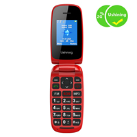 Nueva moda GSM Feature Phone 1,77 pulgadas modelo Delgado Dual Sim teléfono móvil con FM BT fácil de usar teléfono básico