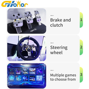 Simulateur de conduite en réalité virtuelle en métal pour l'intérieur, machine de jeu VR, équipement de course automobile VR pour les zones de jeux VR scolaires - Product Image 5
