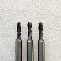 Foret à fond plat en carbure de tungstène, fraise CNC à 2 dents pour le perçage des métaux