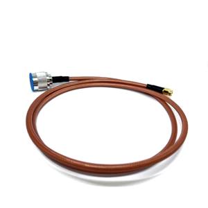 Perakitan kabel N tipe male pin plug ke SMA male untuk RG142 RF kabel koaksial konektor jumper 2 meter panjang - Product Image 1
