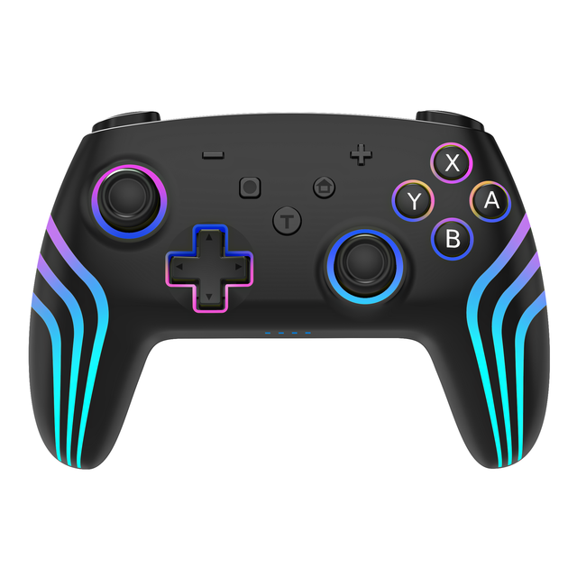 Wireless Six-Axes Game Controller With LED Light Macro Programming Function for Nintendo Switch Includes Wake up Feature
