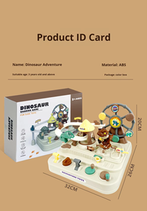 Nuevo diseño de juguete educativo eléctrico para niños, tren de dinosaurios de aventura DIY con pistas, rompecabezas con luces y música para niños - Product Image 6
