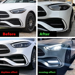 Front Bumper Side <b>Splitter</b> Cover Air Vent Daytime Running Light Lamp Fit for Mercedes-Benz C-Class W206 C200 C300 C43 AMG 2022+ - Product Image 6
