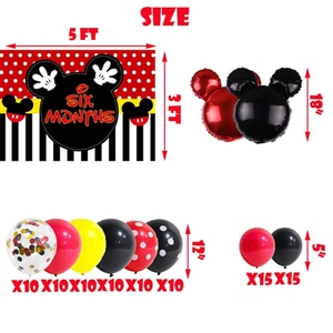 Kit <span class=keywords><strong>de</strong></span> Guirnalda <span class=keywords><strong>de</strong></span> Globos Inspirado en <span class=keywords><strong>Mickey</strong></span> para el Primer Año y Adorno <span class=keywords><strong>de</strong></span> Globo para Decoraciones <span class=keywords><strong>de</strong></span> Fiesta <span class=keywords><strong>de</strong></span> Cumpleaños <span class=keywords><strong>de</strong></span> Ratón o Baby Shower X0227-1 - Product Image 3